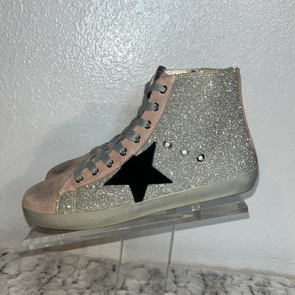 Golden glitter  sneakers - Picture 3 of 16